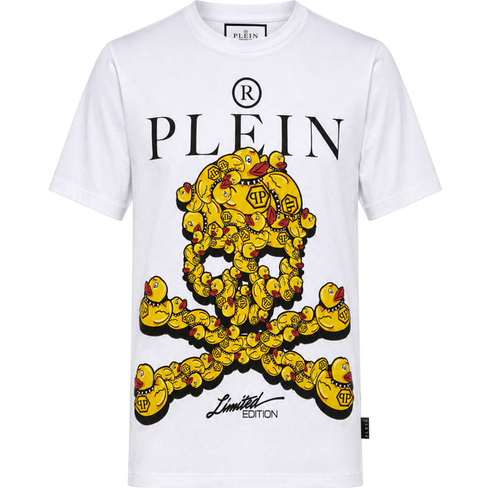 PHILIPP PLEIN Camiseta de cuello redondo y manga corta SKULL