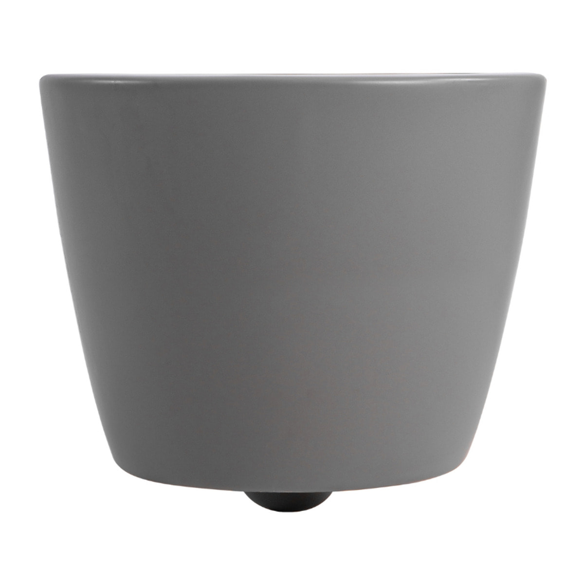 PixL Cuvette suspendue en céramique sans bride Tornado Quiet, fixations invisibles+abattant Softclose,gris mat (CEPX010RTORPGRM)