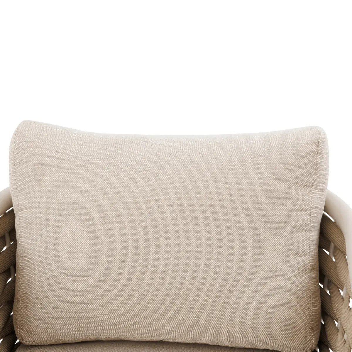 Fauteuil de salon de jardin "Yconia" argile aluminium et polyester