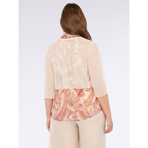 Fiorella Rubino - Bolero de tul - Beige