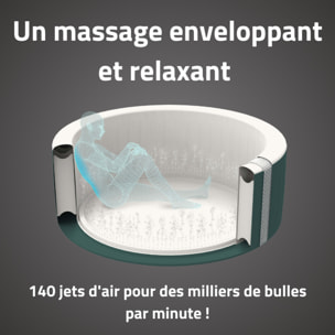 Bestway Spa gonflable rond Lay-Z-Spa Miami AirJet EnergySense 4-6 personnes