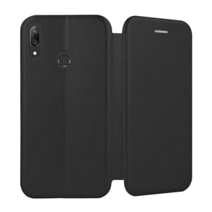 Etui IBROZ Huawei Y7 2019 Cuir noir