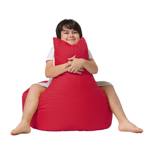 Sillón-puf rojo