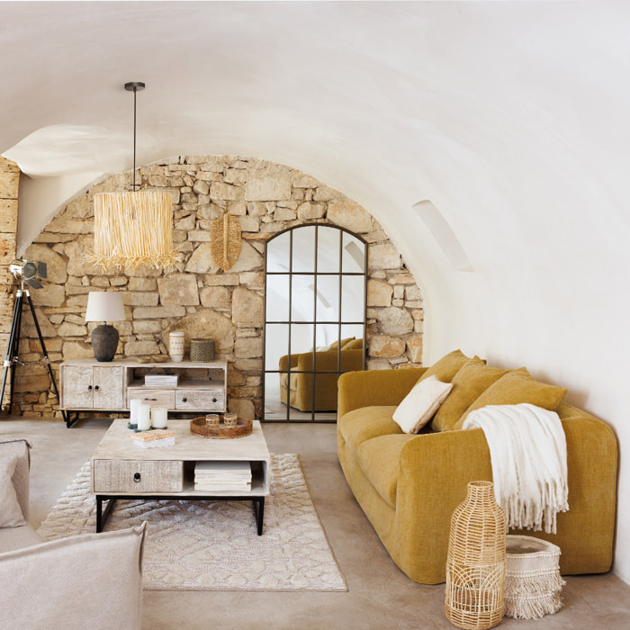 Vase "Lour" - rotin - H55 cm