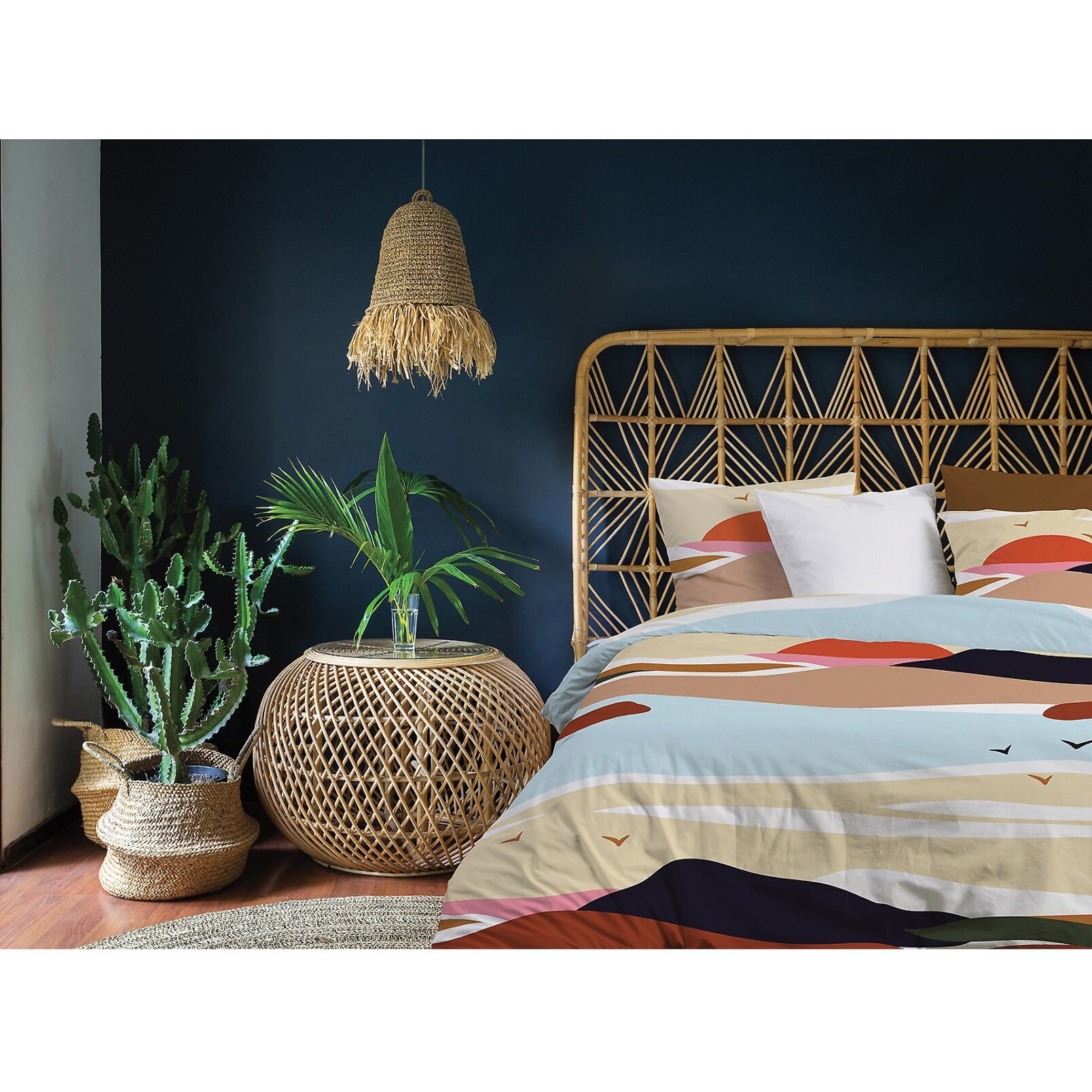 Parure Housse De Couette 3pcs 100% coton 47fils Safa