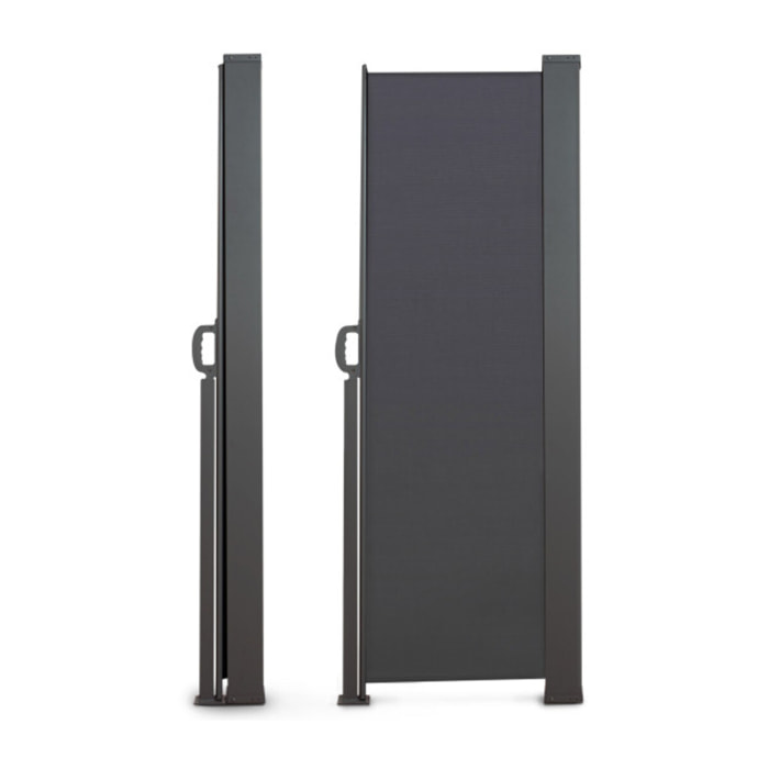 Paravent rétractable premium gris anthracite