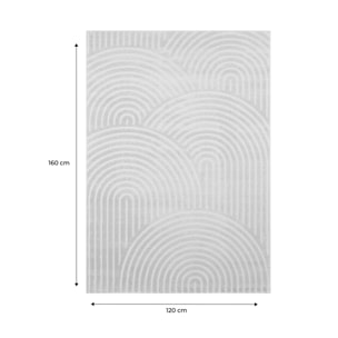 Tapis intérieur motif arches crème 120 x 160 cm - Brad