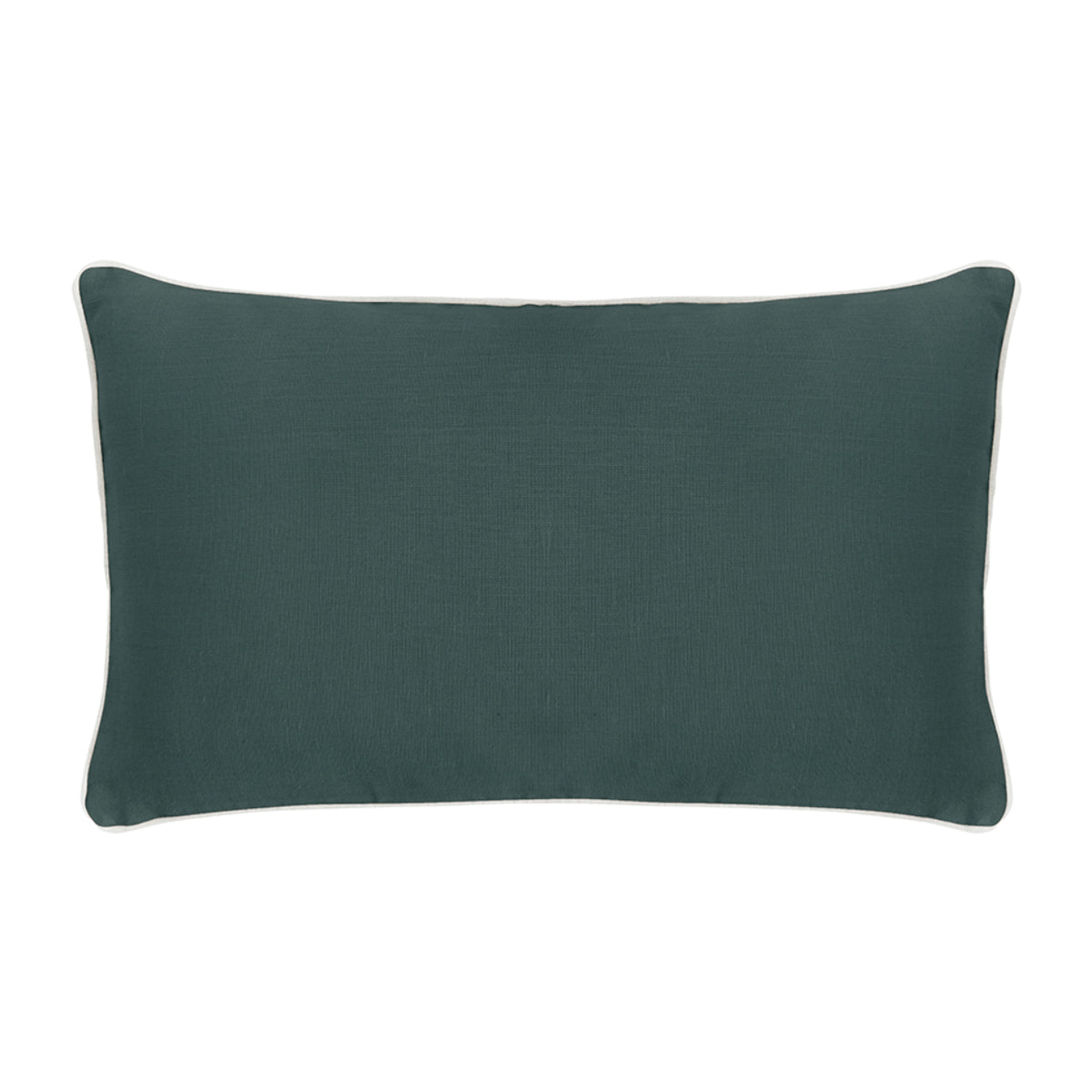 Housse de coussin matelassé en lin, ARTY, Vert forêt