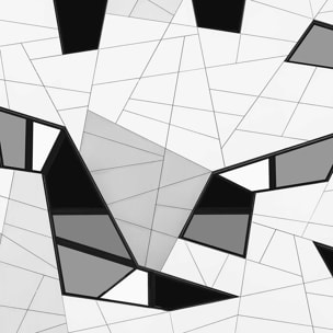 Affiche design detail puzzle Affiche + cadre en bois - Noir