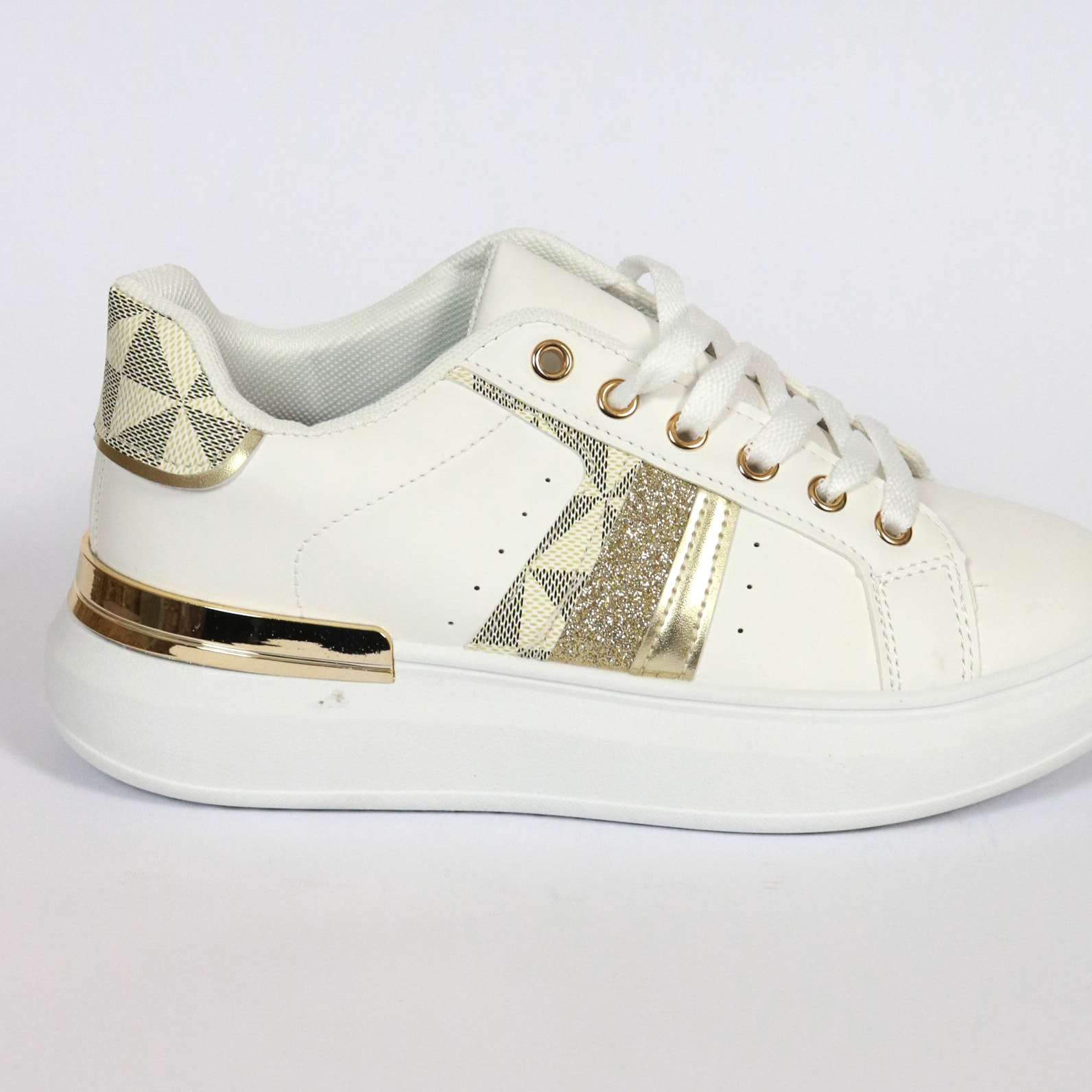 SNEAKERS OVERSIZE SHINY CHOCOLA' BIANCO