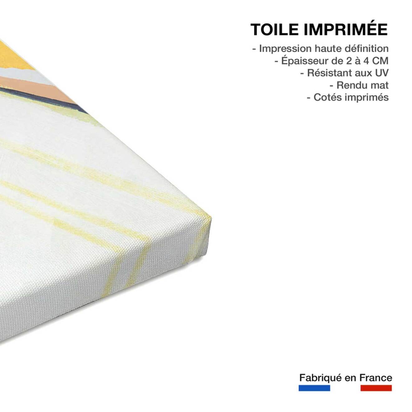 Tableau abstrait bonbons du désert  Toile imprimée