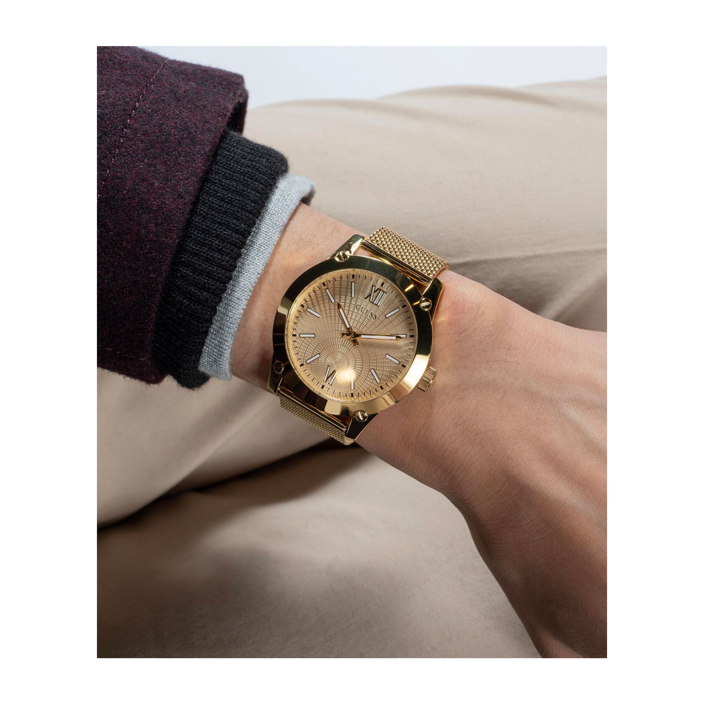 Guess Reloj Analógico De Cuarzo Crescent