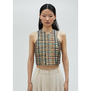 Top scollo all'americana