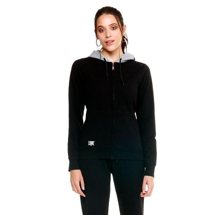 Chándal de mujer Leone con cremallera completa Blackout