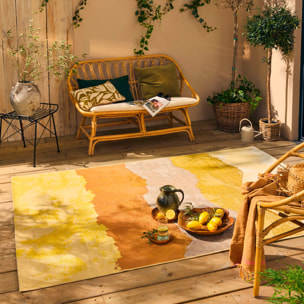LIDO - Tapis intérieur/extérieur à motif abstrait multicolore
