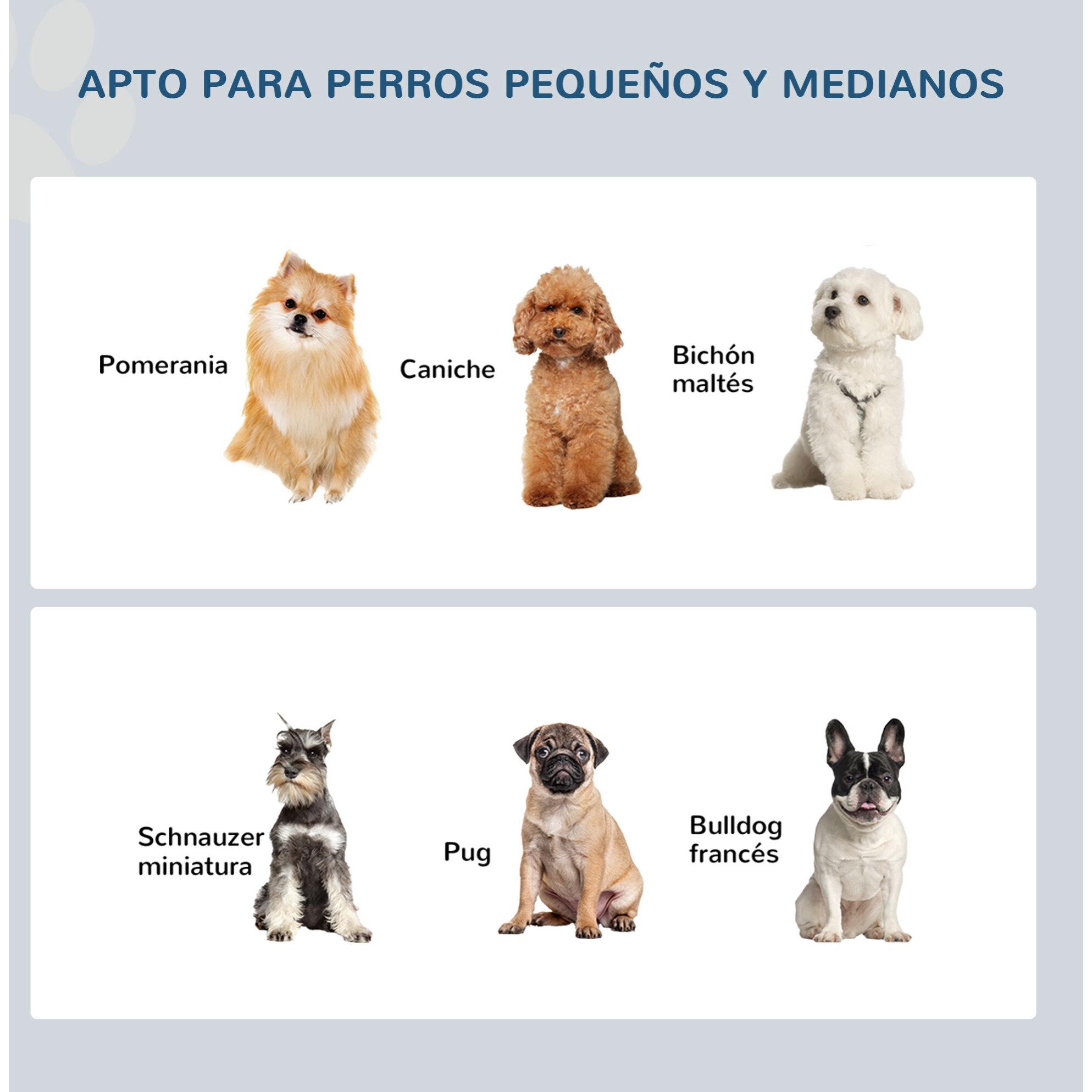 Comedero para Perros de Acero y MDF 44x24x15 cm Blanco