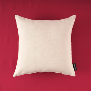 Housse de coussin jacquard réversible 45x45 cm ROUGE UNI