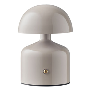 Aulla Lampada da Tavolo Ricaricabile in Metallo Grigio