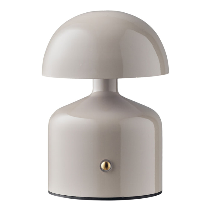 Aulla Lampada da Tavolo Ricaricabile in Metallo Grigio