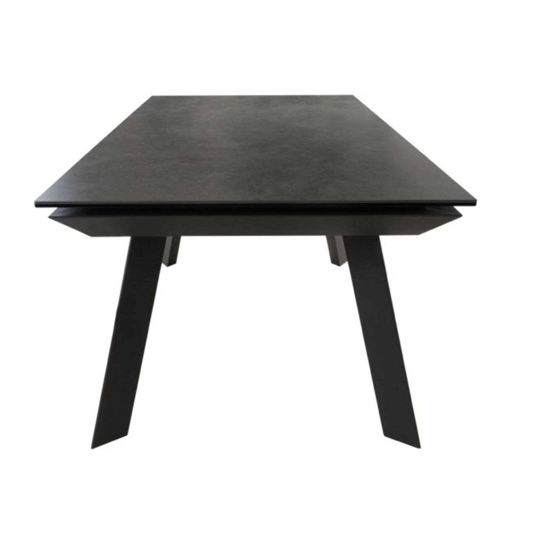 Table extensible plateau céramique gris anthracite 160/240 cm - MARKUS