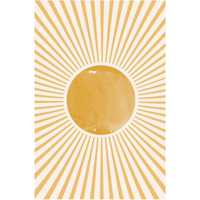 Tableau abstraite boho sun  Toile imprimée