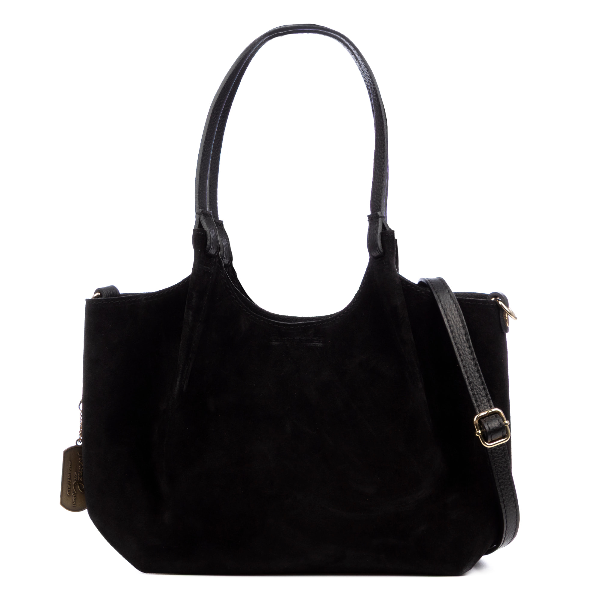 Baragiano borsa tote donna. Pelle autentica Camoscio.