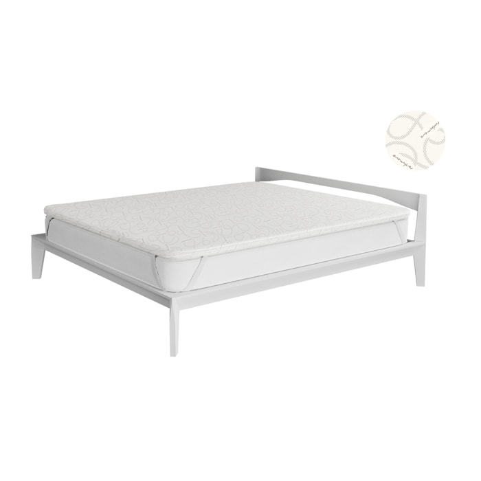 TOPPER MEMORY CON FODERA CASHMERE MATRIMONIALE
