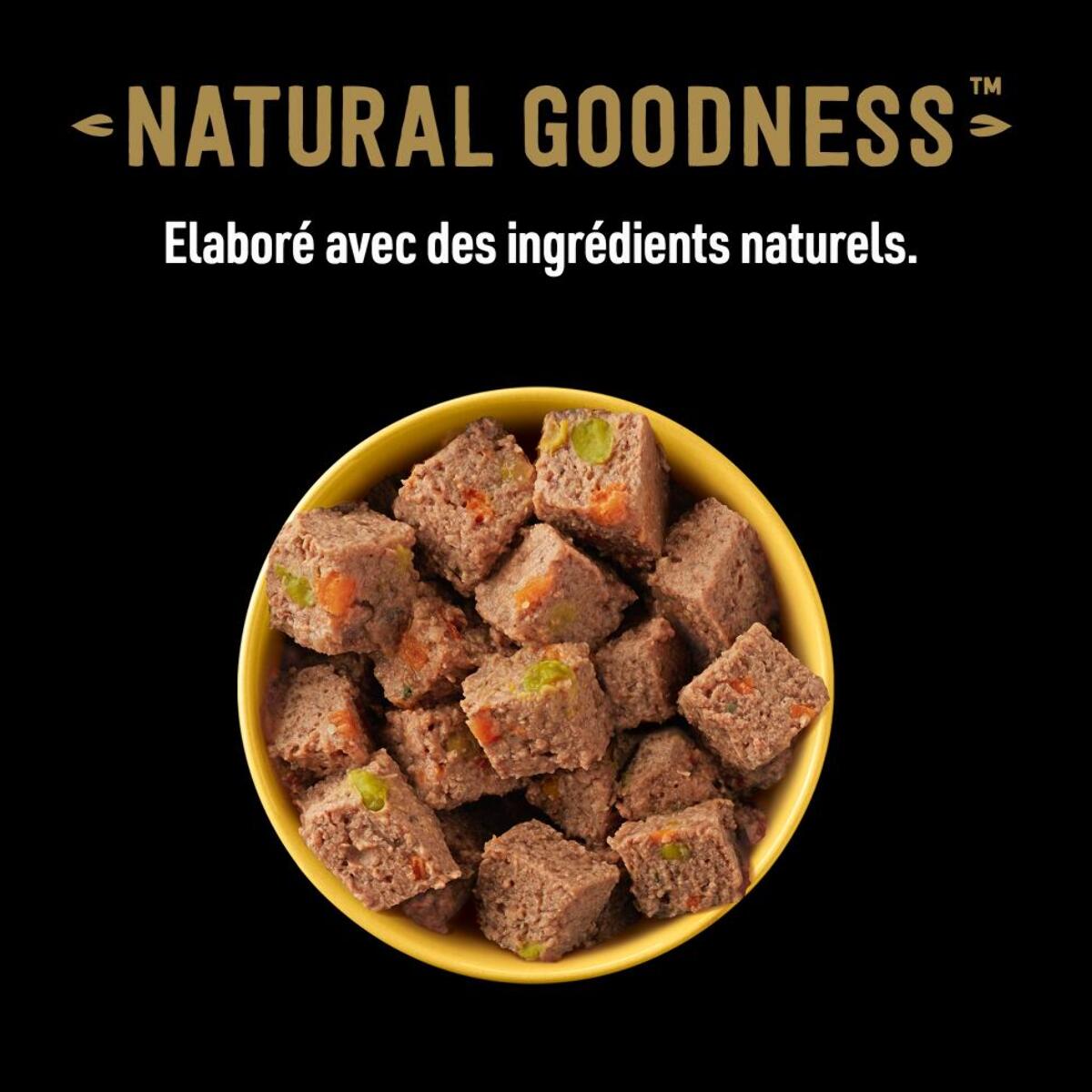 CESAR Barquettes Natural Goodness Bio Terrine Poulet pour chien adulte 12x100g