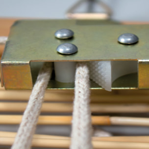 Store en baguettes de roseau avec enrouleur - Marron Foncé