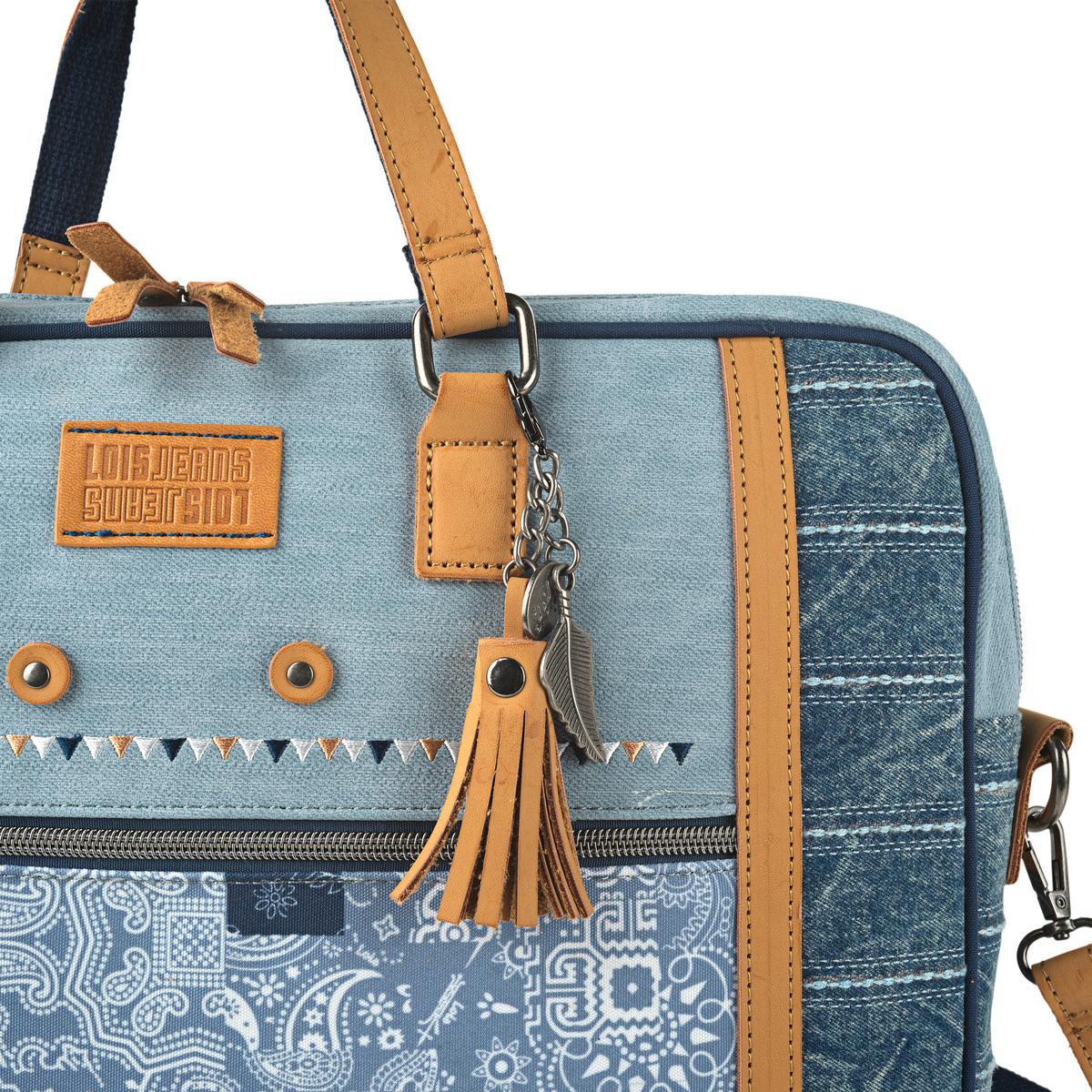 Bolso Maletin Portaordenador Mujer Lois Arcadia Azul