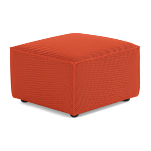 Arty - pouf d'appoint - en tissu mailles 3D - Orange