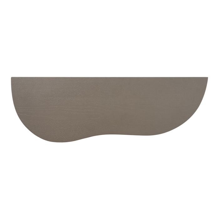 Mensola da parete Botta in MDF marrone 57x19x2,5 cm
