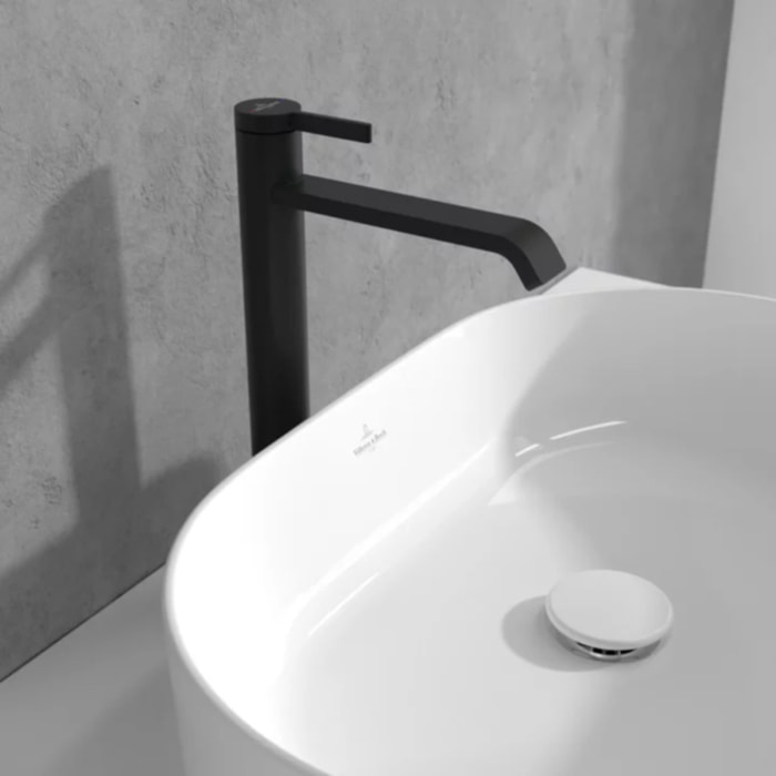 Mitigeur lavabo surélevé Dawn sans tirette Noir mat