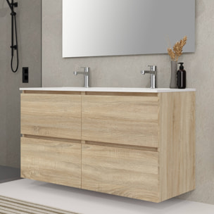 Conjunto mueble de baño SEA Alday, 120cm, Natural