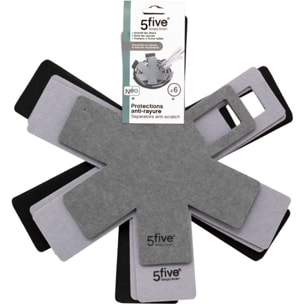 Protection de poêle FIVE anti rayure x6 feutrine