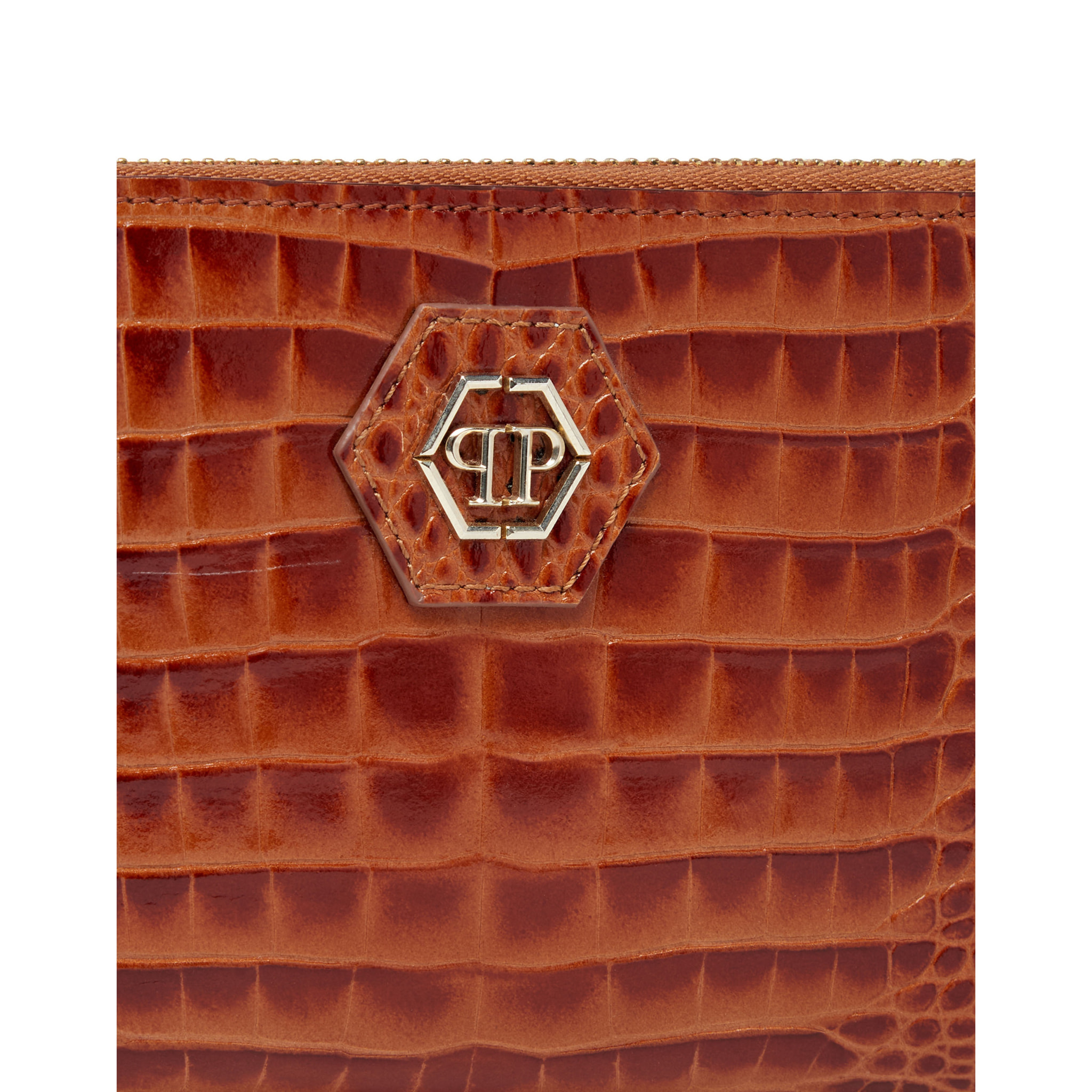 PHILIPP PLEIN Mid-Zip Wallet COCCO