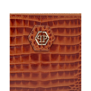 PHILIPP PLEIN Mid-Zip Wallet COCCO