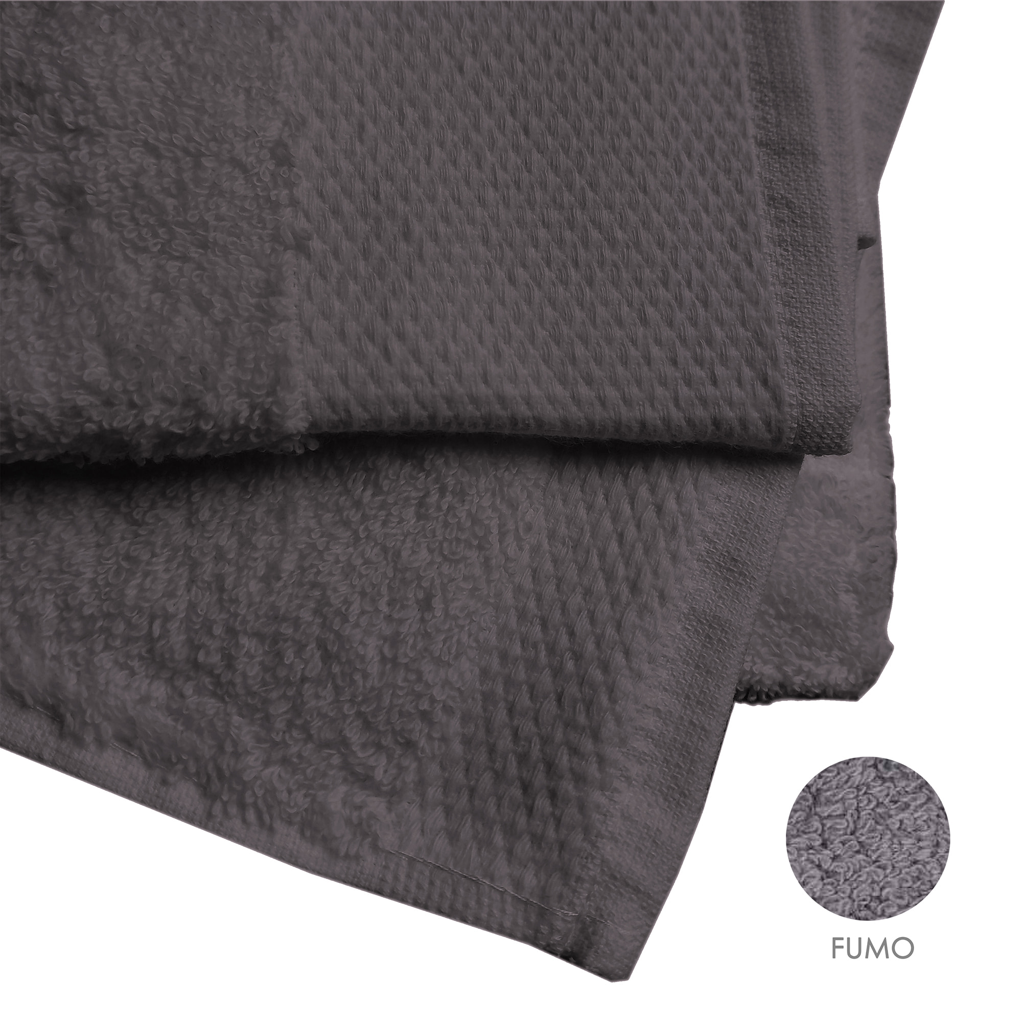 Set salvietta 3 pezzi 60x110 cm fumo