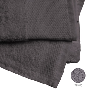 Set salvietta 3 pezzi 60x110 cm fumo