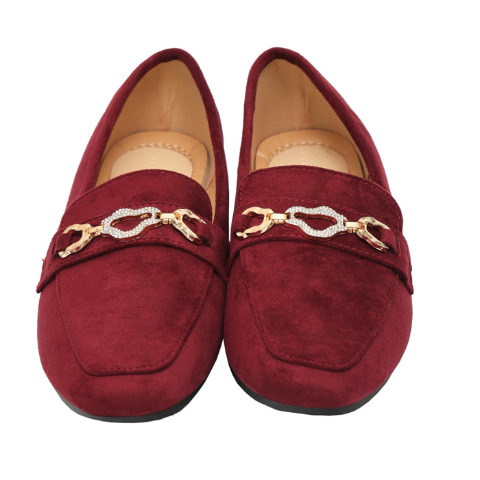 Mocassini con accessorio - tacco 1,0 cm