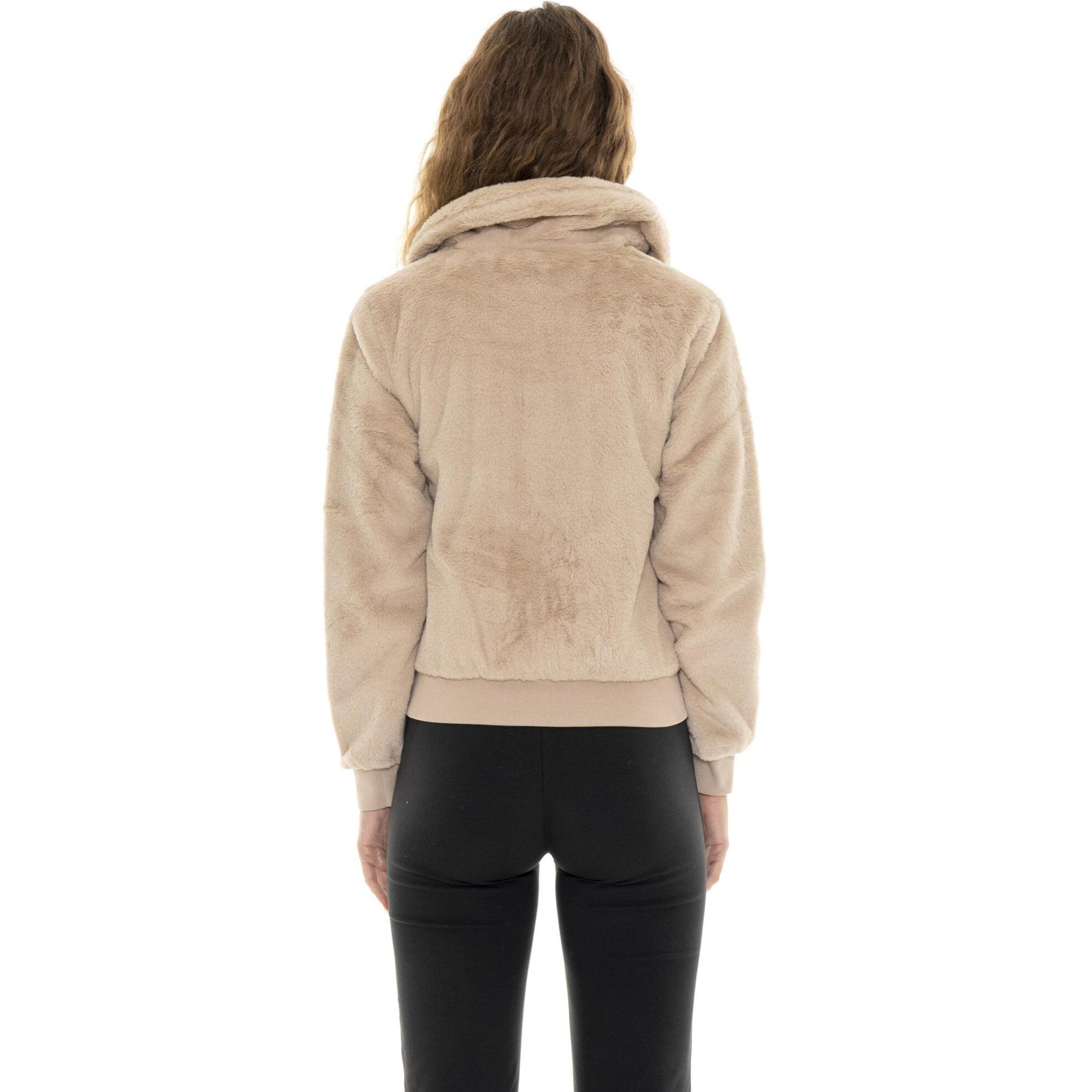 Never Without Chaqueta Sherpa suave de invierno para mujer