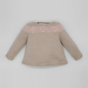 JERSEY PUNTO GRECA ROSA BEBÉ