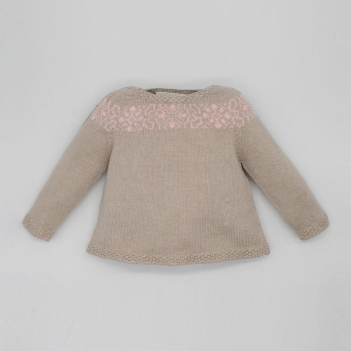 JERSEY PUNTO GRECA ROSA BEBÉ