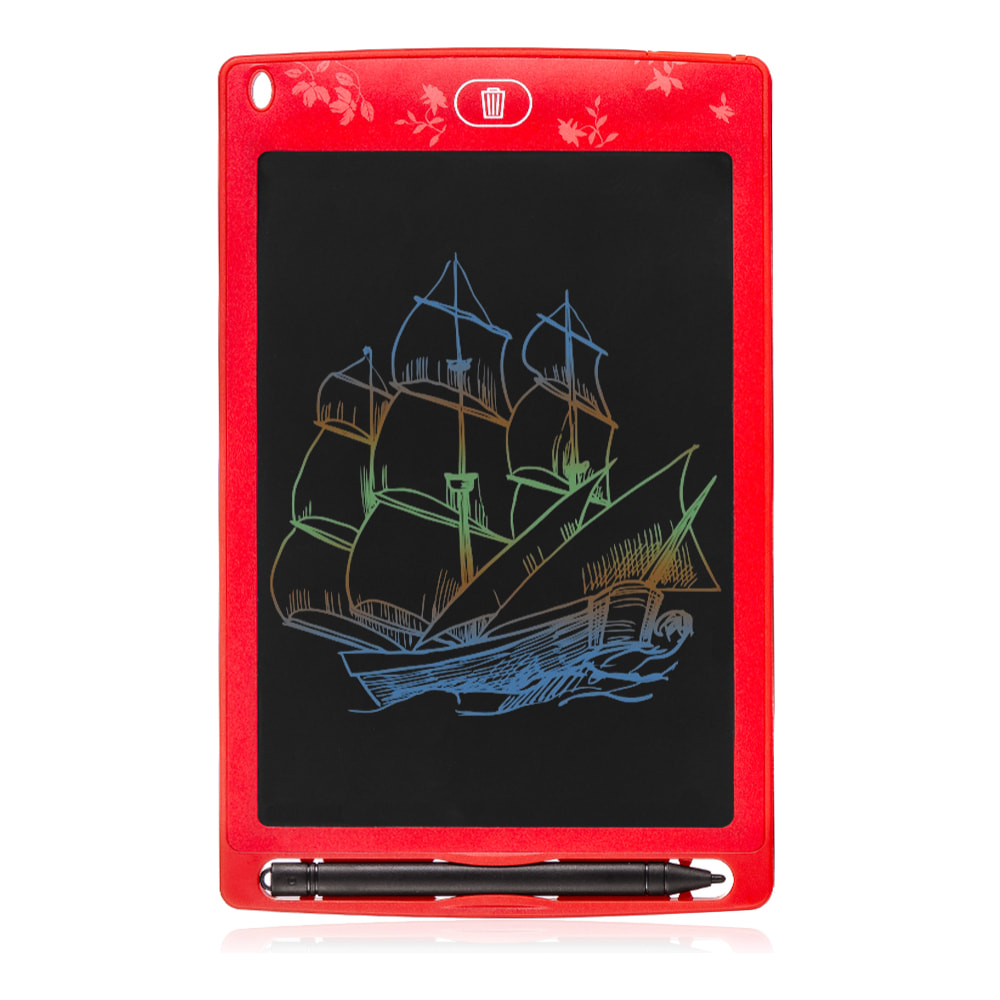 Tavoletta da disegno e scrittura LCD portatile con sfondo multicolore da 8,5 pollici