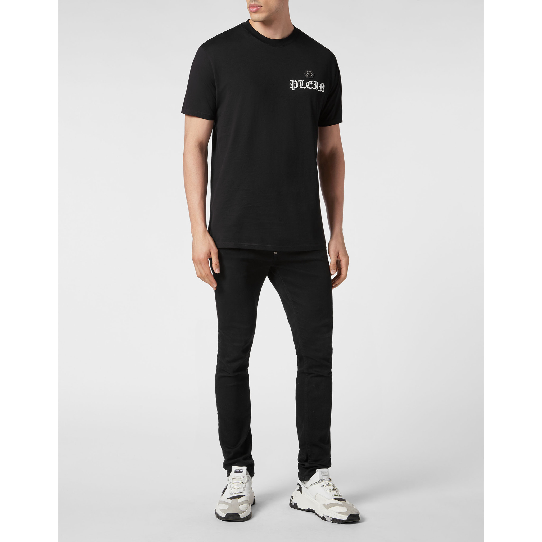 PHILIPP PLEIN Camiseta de cuello redondo y manga corta