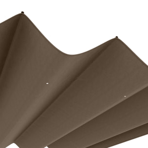 Toile de rechange pour pergola rétractable 3 x 2,15 m polyester haute densité 180 g/m² anti-UV30+ taupe