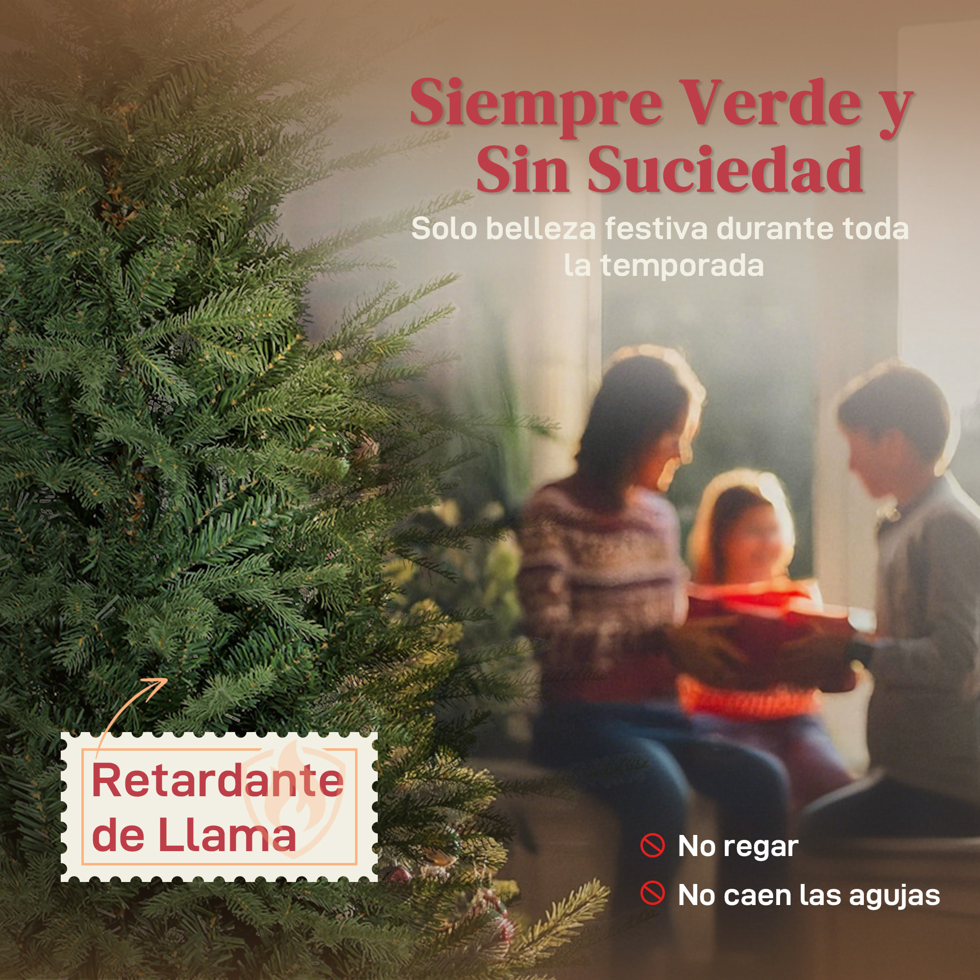 Árbol de Navidad Artificial 150 cm, Árbol de Navidad con 1186 Ramas Densas, Soporte Metálico Plegable, Fácil Montaje, para Salón, Interior, Verde