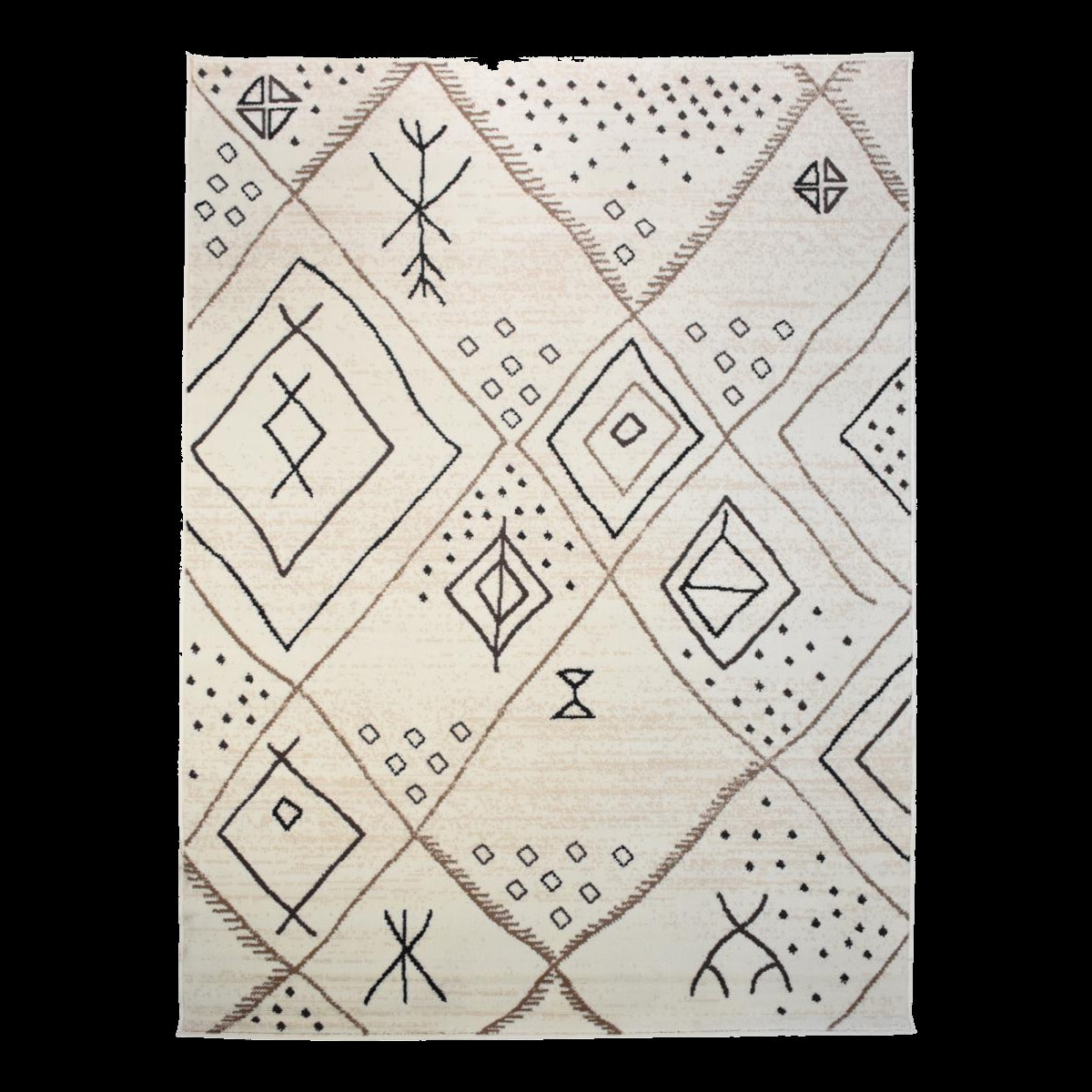 Tapis berbère tissé motif saharien KALU