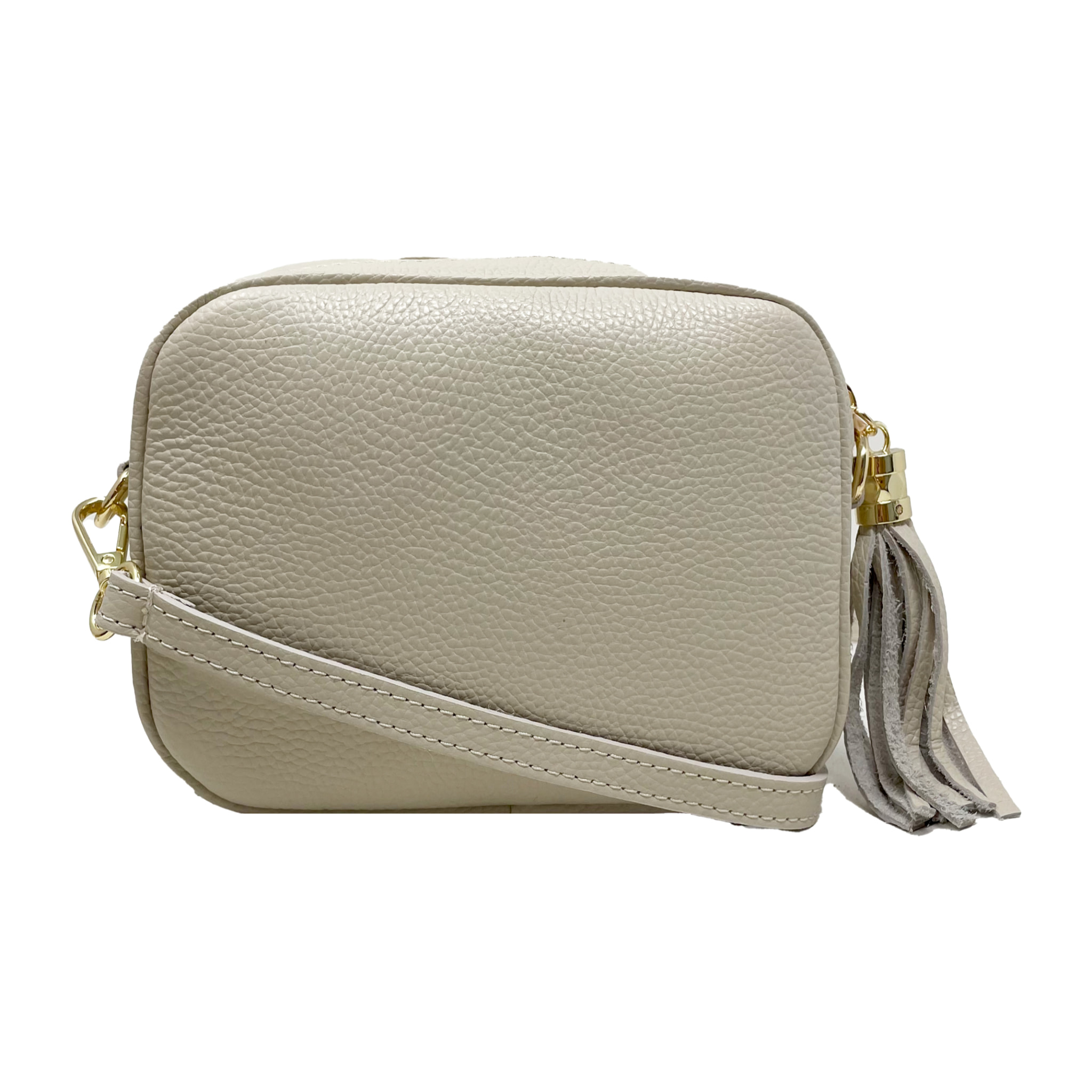 Chicca Borse - Tracollina Clutch Donna in Vera Pelle - Colore Beige