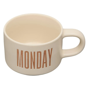 Rack de 5 Mugs S Break Time 190ml marron